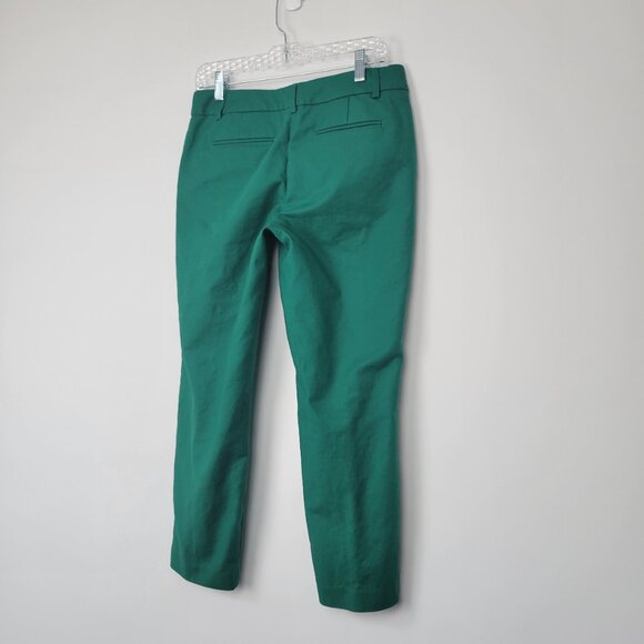 Dalia Collection Green 'Modern Fit' Ankle Pants Mid-Rise Slim Fit - Picture 6 of 11
